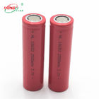 2500mAh rojo 18650 3,7 ciclos de la célula 500 de la ión de litio de V/célula de batería del banco del poder