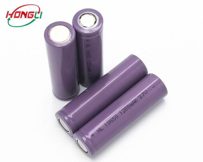 Batería recargable de la batería de ión de litio 18650 estables del funcionamiento 1200mah